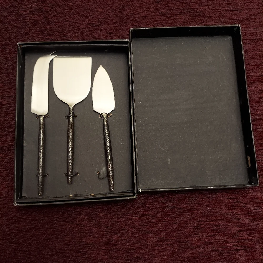 Organic cheese knife set by Santa barbara design studio